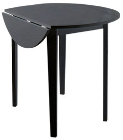 Черна сгъваема маса за хранене Quer, ⌀ 92 cm Trento - Støraa