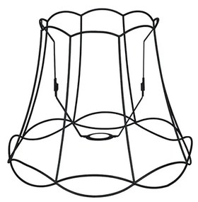 Метален абажур черен 40/31 - Granny Frame