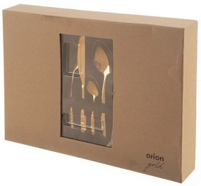 Прибори за хранене от неръждаема стомана в златист цвят 24 бр. Gold – Orion