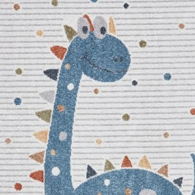 Детски килим в синьо и светлосиво 80x150 cm Vida Kids Dinosaur – Think Rugs