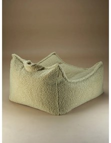 Зелен детски пуф от букле Chair – Wigiwama