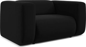 Черно кадифено кресло Ekahi – Makamii