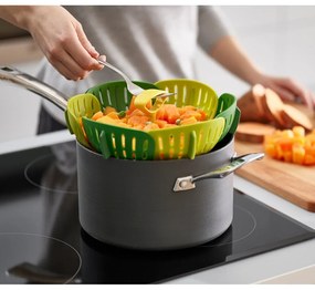 Зелена кошница за готвене на пара Bloom - Joseph Joseph