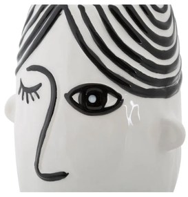 Черно-бяла порцеланова ваза Face - Mauro Ferretti