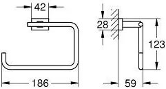Закачалка hoop Grohe New Cube