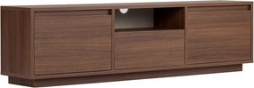 Маса за телевизор от декор от орех в тъмно естествен цвят 160x42x30 cm Sentinel – Kalune Design