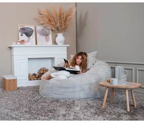 Тъмносив пуф от рипсено кадифе Om 135 – SLOWDOWN