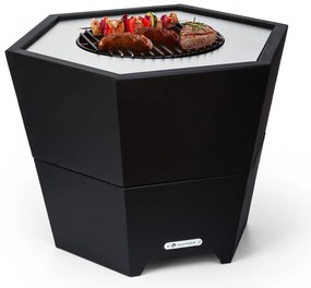 Blumfeldt Hekla 2 в 1, огнище, Ø 60 см, водо- и мразоустойчиво, плоча за грил, скара за барбекю