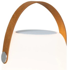 LED преносимо външно осветително тяло с таймер/с високоговорител с USB ø 18 cm Cardiff – House Nordic