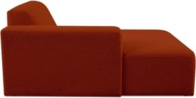 Модулен диван от букле в тухлен цвят (ляв ъгъл) Roxy – Scandic