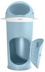 Светлосиньо пластмасово кошче за пелени 25 l Whale – Kindsgut