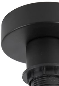 Модерна таванна лампа черна със злато 47 см Duo Shade - Combi