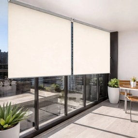 Вертикална тента за балкон 171 x 240 cm - засенчваща ролетна щора за балкон и тераса, бежова