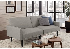 Светлосив разтегателен диван 198 cm - Støraa