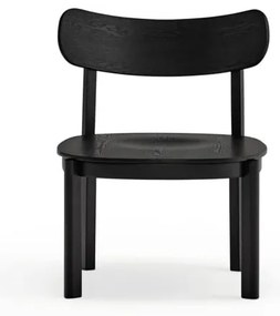 Черен трапезен стол в декор от пепел Nara - Teulat