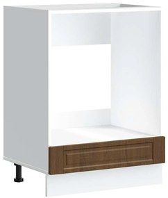 854004 vidaXL Шкаф за фурна, Porto, кафяв дъб, инженерно дърво
