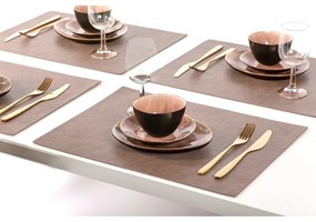 Кафява подложка от изкуствена кожа Правоъгълник, 33 x 45 cm Troja - ZicZac