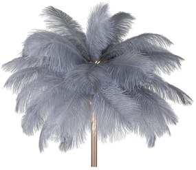 Сиво-златиста подова лампа (височина 160 cm) Palm – Mauro Ferretti