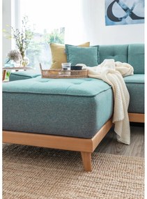 Тюркоаз разтегателен ъглов диван (десен ъгъл/"U" форма) Dazzling Daisy – Miuform