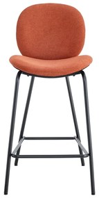 Бар столове в комплект от 2 броя в тухлен цвят (височина на седалката 65 cm) Cori - Marckeric