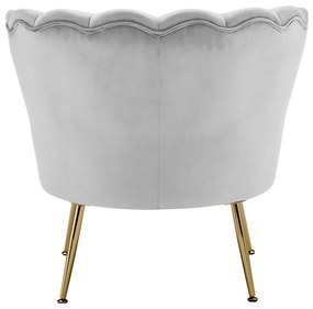 Светлосиво кадифено кресло Kelsey – Støraa