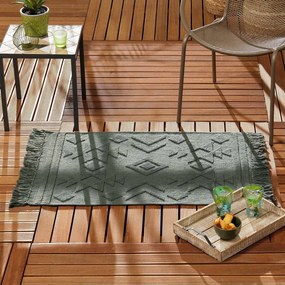 Тъмнозелен килим подходящ за пране 60x90 cm Cilaos – douceur d'intérieur