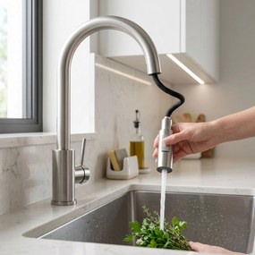 Смесител за кухня Rea Fresh Touch Brush Nickel