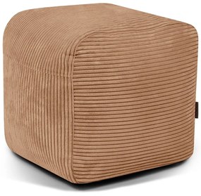 Кафяв пуф от рипсено кадифе Plus 50 Lounge – SLOWDOWN