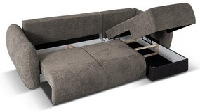 Сив ъглов диван (десен ъгъл) Matera - Cosmopolitan Design