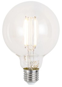 Смарт E27 димируема LED крушка G95 прозрачна 7W 806 lm 2700-6500K Zigbee