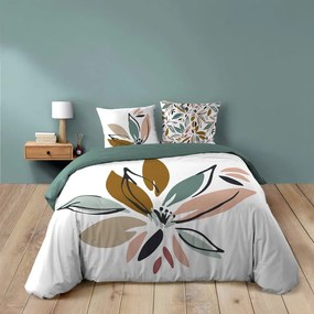 Бяло двойно удължено памучно спално бельо 240x220 cm Octavia – douceur d'intérieur