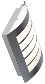 Външна стенна лампа черна IP44 с датчик за здрач - Miro