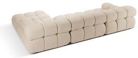 Бежов модулен ъглов диван от букле (десен ъгъл) Bellis – Micadoni Home