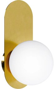 Стенно осветително тяло 1xE27/40W/230V, златисто/бяло