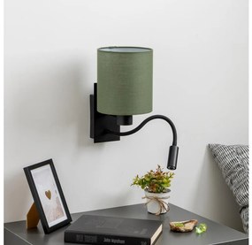 Brilagi - LED Аплик NUBILA 1xE27/25W/230V + LED/3W черен/зелен