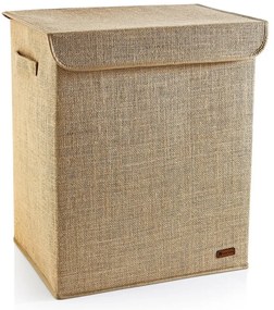 Светлокафяв кош за пране от юта 67 l – Mioli Decor