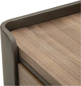 Кафява масичка за кафе от масивна ела 60x60 cm Toronto – Mauro Ferretti