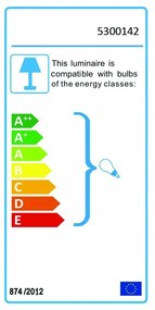 Черно висящо осветително тяло , ø 37 cm Lena - White Label