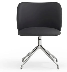 Черен тапициран трапезен стол Mogi – Teulat