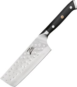 Zelite Infinity by Klarstein Alpha-Royal Japanese серия, 6" кухненски нож накири, дамаска стомана