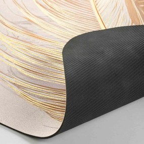 Светлокафяв килим за баня 50x120 cm Angelica – douceur d'intérieur