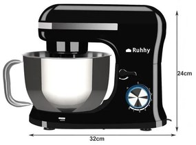 Планетарен миксер Ruhhy RH-16746, 1700W, 4.5 литра, 8 скорости + Пулс, 3 приставки, ПОДАРЪК - Пош и 24 шприца