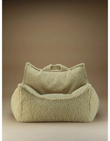 Зелен детски пуф от букле Chair – Wigiwama