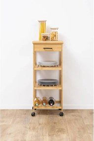Кухненска количка 5five Linha, Малка, Бамбук