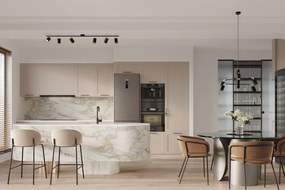 Черно метално висящо осветително тяло Virta – Sollux