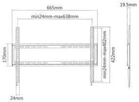 стойка TV Superior 37-70 fixed extra slim