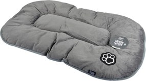Сиво велурено легло за домашни любимци за куче 87x55 cm Flakes – Love Story