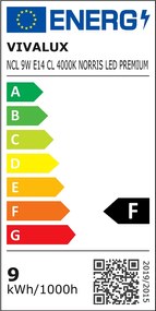 LED крушка VIVALUX NORRIS LED, 9W, E14, 4000К