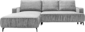 Ъглов диван Lavar-Сиво-Ляв