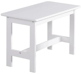 Бяла детска маса, изработена от масивна борова дървесина Baby - Pinio